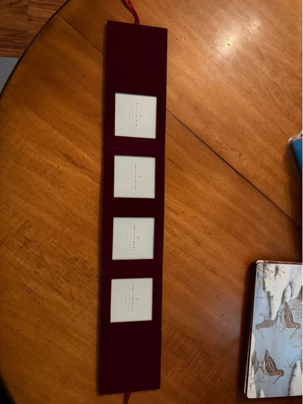 Pottery Barn Accordion Frame Red Velvet